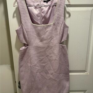 7 For All Mankind Lilac Textured Cutout Mini Dress – Women’s M – EUC